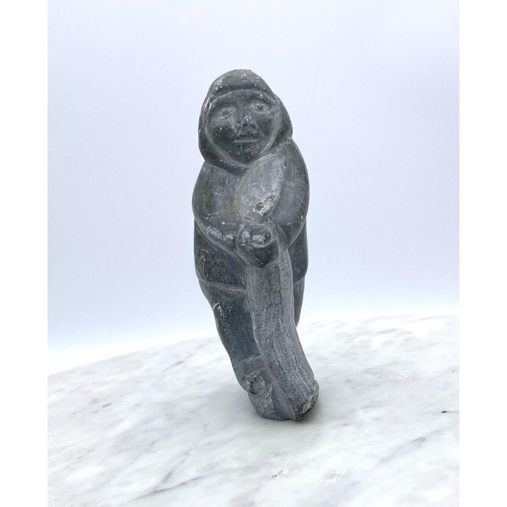 Soapstone Inuit Sculpture Carving Hand Carved Numbered Figure
